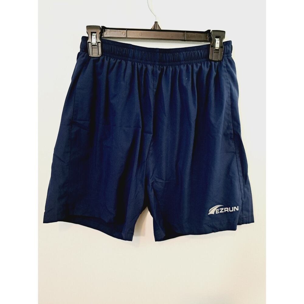 Ezrun Men's Navy Blue Lined Running Shorts Size Small Athletic Lightweight